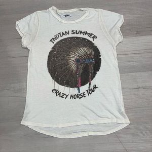 Lauren Moshi Crazy Horse Tour T-Shirt Size XSmall (XS)